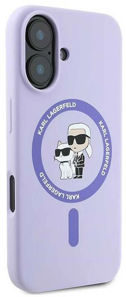 Karl Lagerfeld KLHMP16MSCMKCRHU Apple iPhone 16 Plus 6.7″ violetinės spalvos kietas dėklas Silicone Karl&Choupette