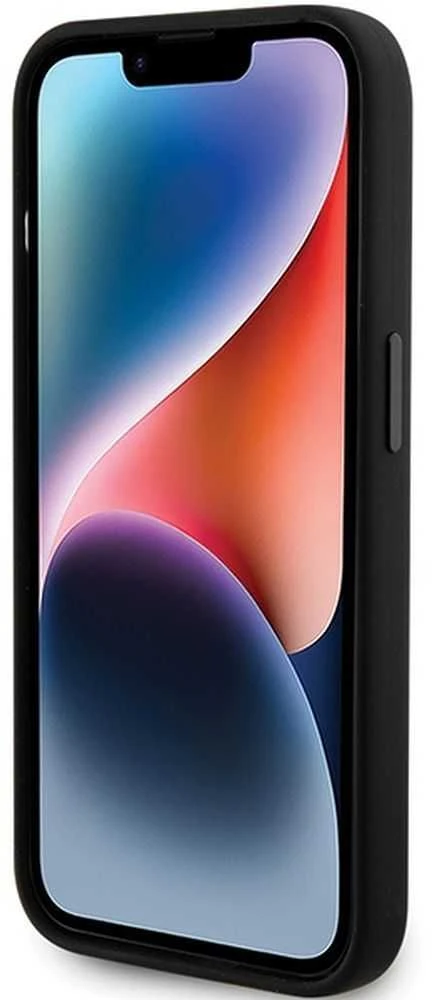 Dėklas Karl Lagerfeld KLHCP15LSDHKCNK IPHONE 15 PRO 6.1 "Juodas/Juodas SILICONE KARL & CHUPETTE HEAD