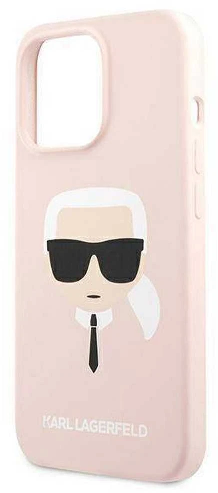 Karl Lagerfeld KLHCP13LSLKHLP Apple iPhone 13 Pro / 13 6,1″ light rožinės spalvos kietas dėklas Silicone Karl`s