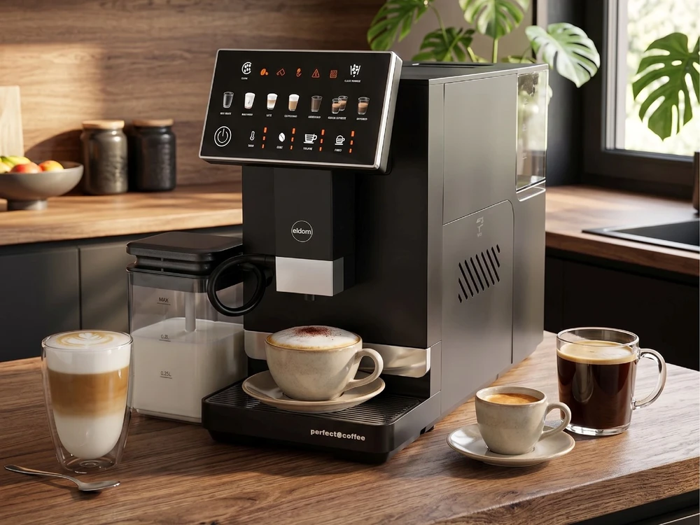 ELDOM ECA10 AUTOMATIC PRESSURE COFFEE MACHINE 7 PROGRAMS