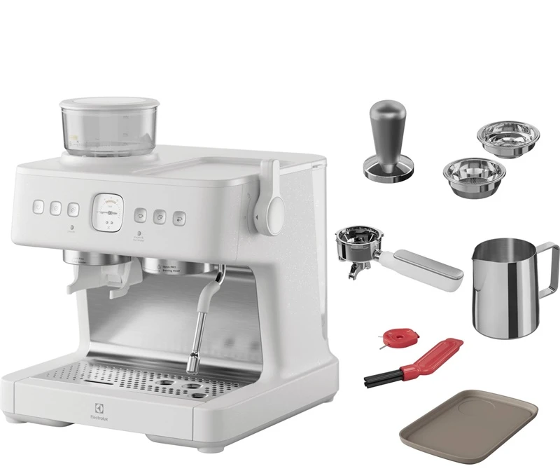Electrolux 800 Series E8EC1-8SW Espresso Kavos aparatas with Grinder - Baltas
