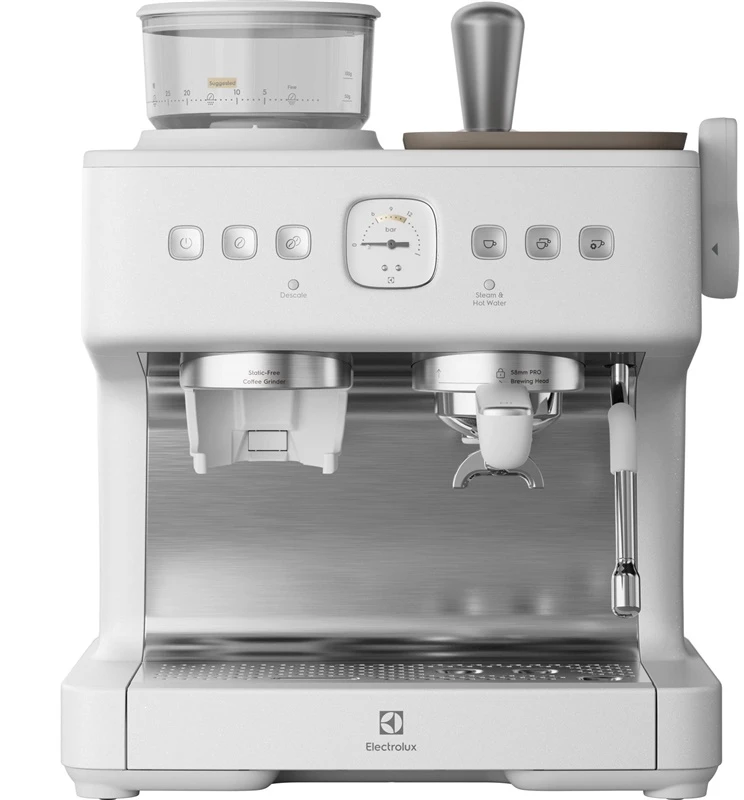 Electrolux 800 Series E8EC1-8SW Espresso Kavos aparatas with Grinder - Baltas