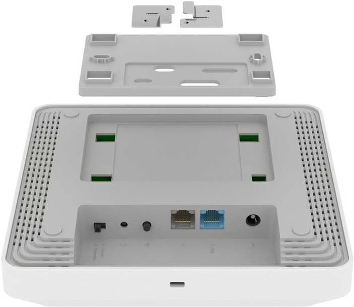 „Keenetic Voyager Pro“ 4 vnt. pakuotė (KN-3510) AX1800 Mesh Wi-Fi 6 maršrutizatorius/ilgintuvas/prieigos taškas su 2 prievadų gigabito išmaniuoju komutatoriumi ir maitinimu per Ethernet. 4 vnt. pakuotė.