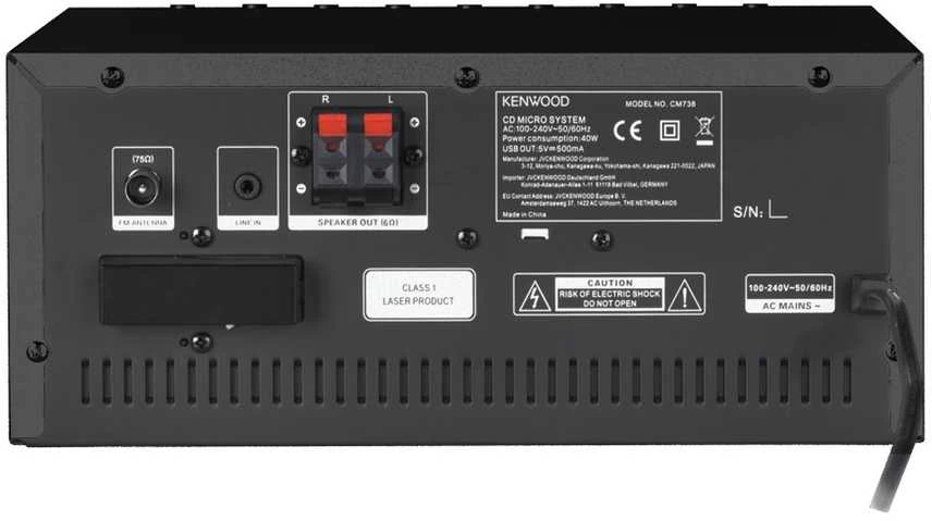 Kenwood, M-9000S-B muzikinis centras, juoda sp.
