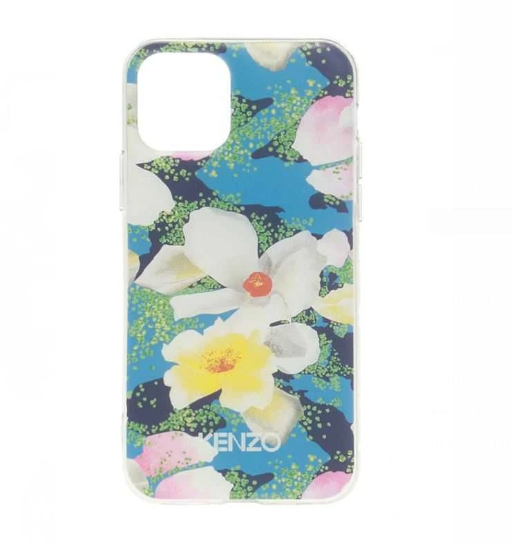 Dėklas Mėlyna KENZO ORIGINAL CASE IPHONE 11 PRO MAX Mėlynas-Baltas FLOWERS