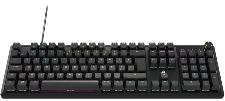 Keyboard Corsair K70 CORE Raudona switch English (US). juodas