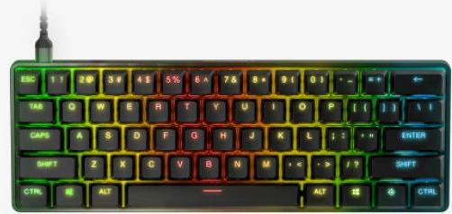 Klaviatūra žaidimams SteelSeries Apex 9 Mini, US kalba, Juodos spalvos