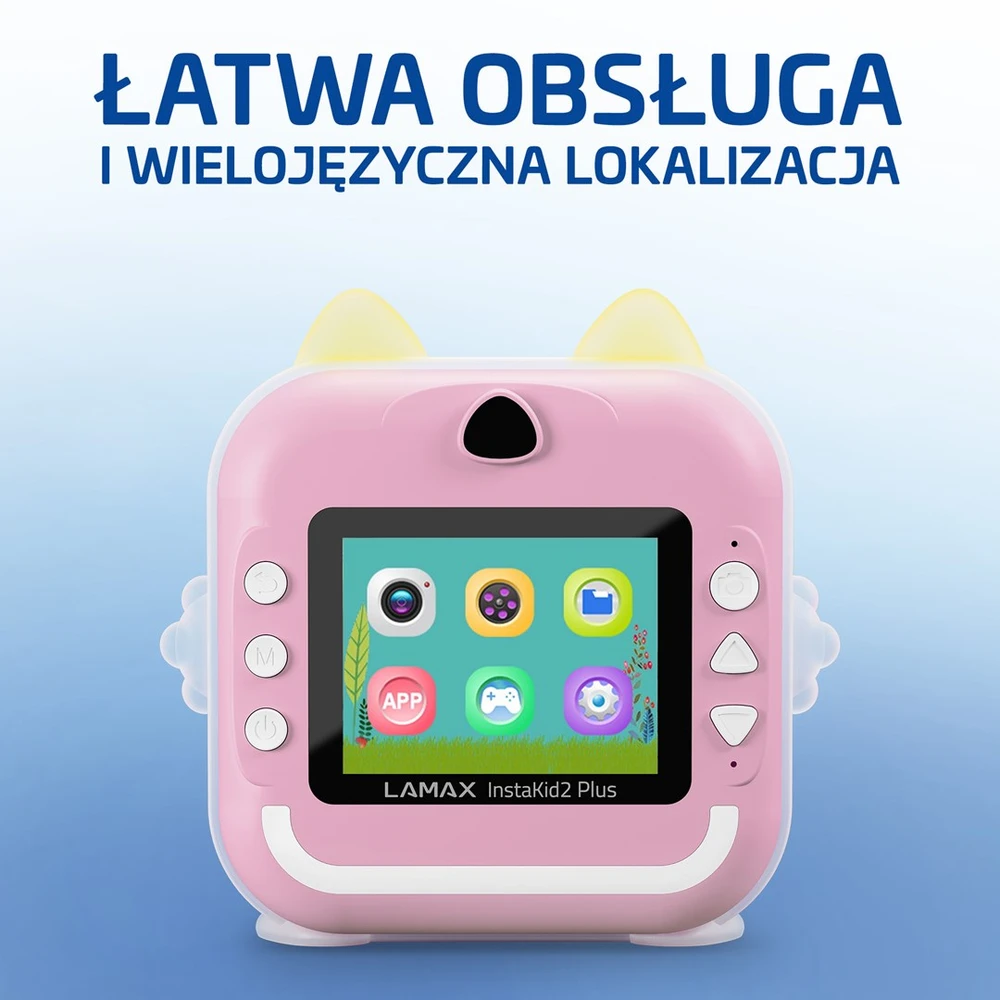 Vaikiška kamera LAMAX InstaKid2 Plus, rožinė