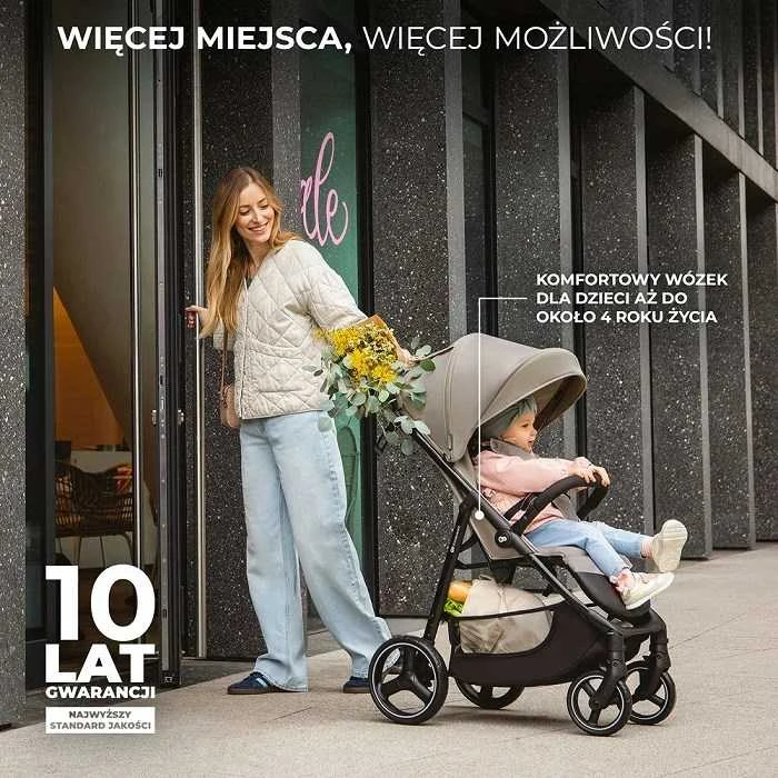 KINDERKRAFT vežimėlis TRIG 3 STONE BEIGE, KSTRIG03BEG0000