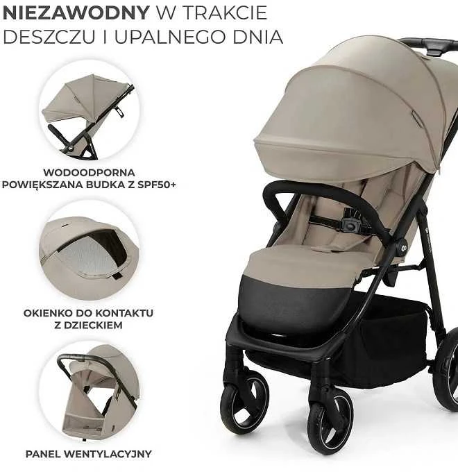 KINDERKRAFT vežimėlis TRIG 3 STONE BEIGE, KSTRIG03BEG0000