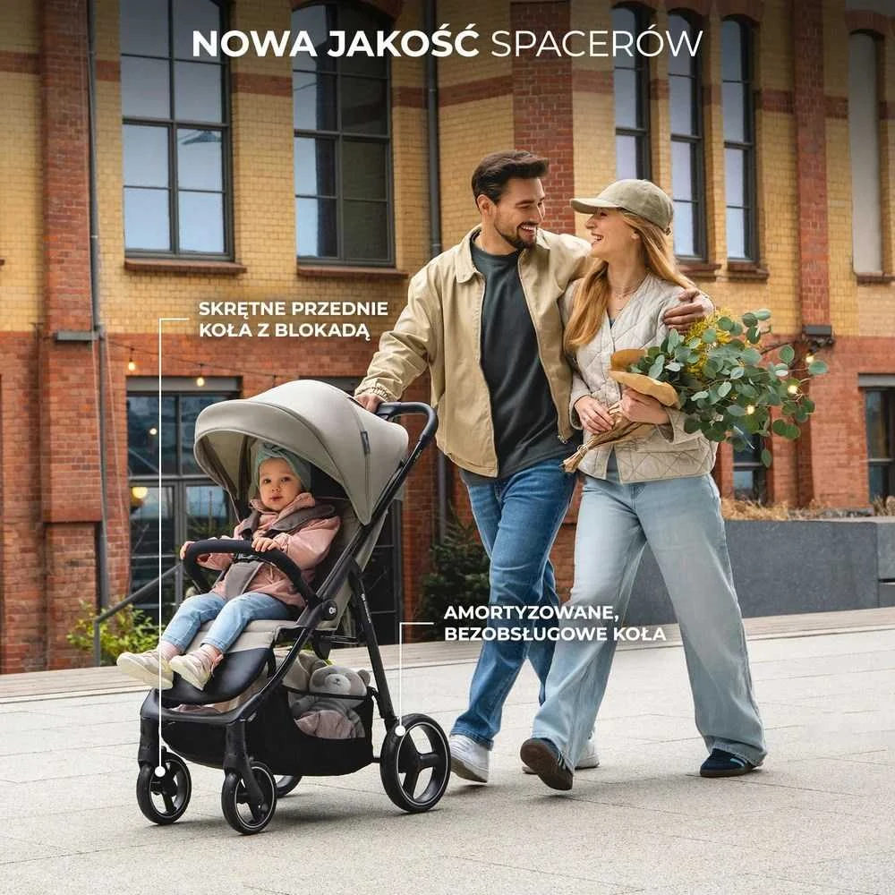 KINDERKRAFT vežimėlis TRIG 3 STONE BEIGE, KSTRIG03BEG0000