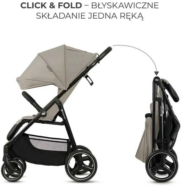 KINDERKRAFT vežimėlis TRIG 3 STONE BEIGE, KSTRIG03BEG0000