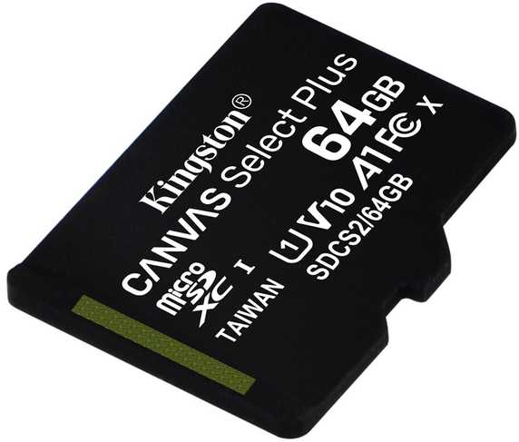 Atminties kortelė Kingston Canvas Select Plus MicroSDXC, 64 GB