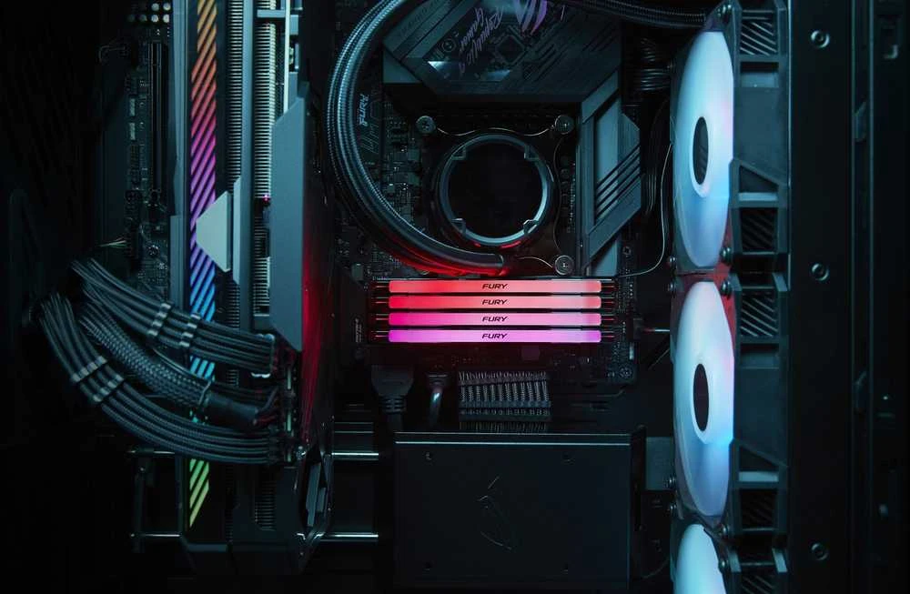 RAM Kingston KF564C32RSAK2-96 96GB 6400MT/s DDR5 CL32 DIMM (2 komplektas) FURY Renegade RGB XMP | Kingstonas