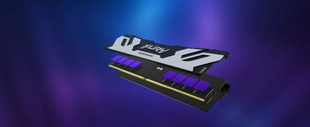 RAM Kingston KF560C32RSK2-96 96GB 6000MT/s DDR5 CL32 DIMM (Kit of 2) FURY Renegade Sidabrinis XMP | Kingstonas