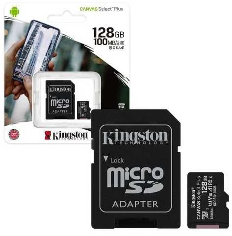 Kingston 128GB atminties kortelė su adapteriu