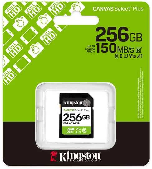 Atminties kortelė „Kingston Technology 1TB Micro SDXC Canvas Select Plus Gen3 150MB/s A1“ kortelė + adapteris