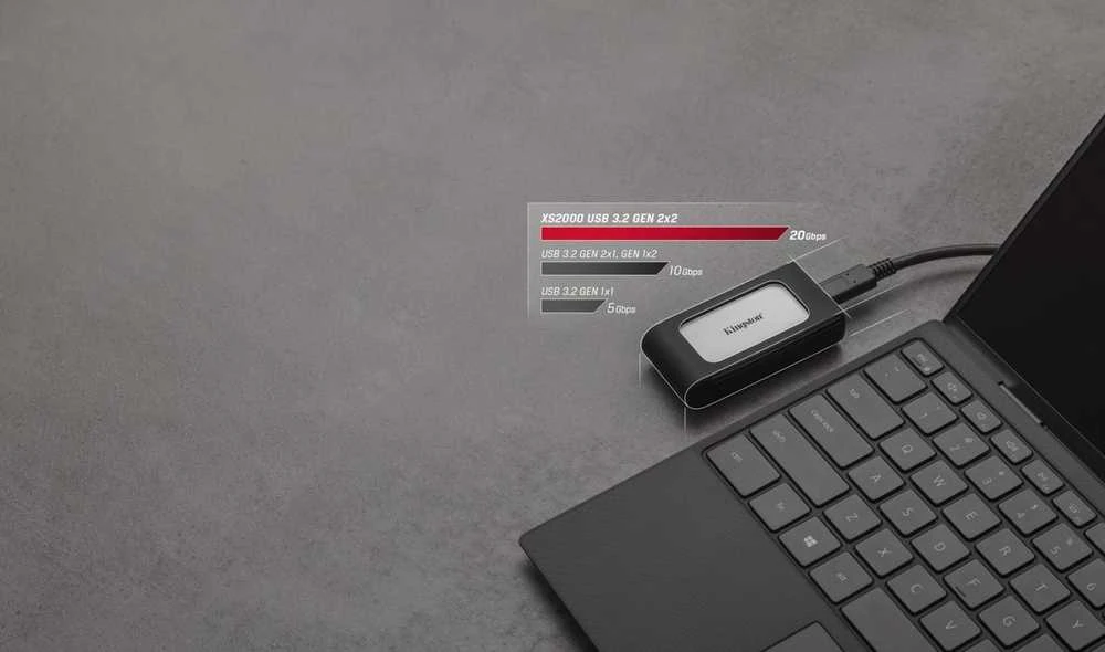 Kietasis diskas Kingston Technology 1000G PORTABLE SSD XS2000