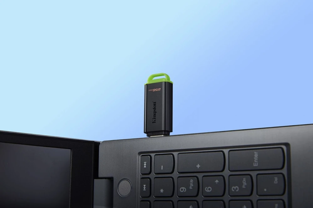 Kingston Technology DataTraveler 256GB Portable USB 3.2 Gen 1 Exodia Juodas/Žalias