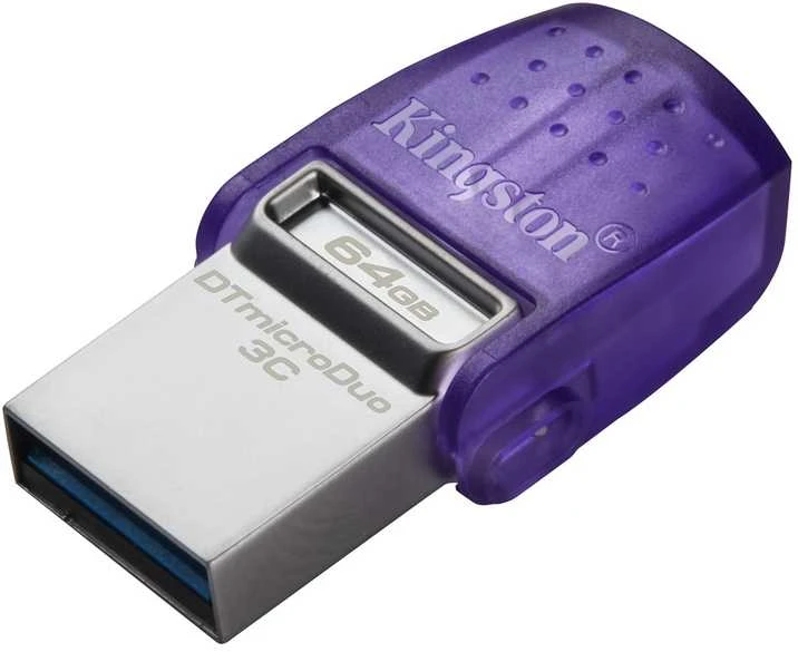 Kingston Technology DataTraveler 64GB microDuo 3C 200MB/s dual USB-A + USB-C