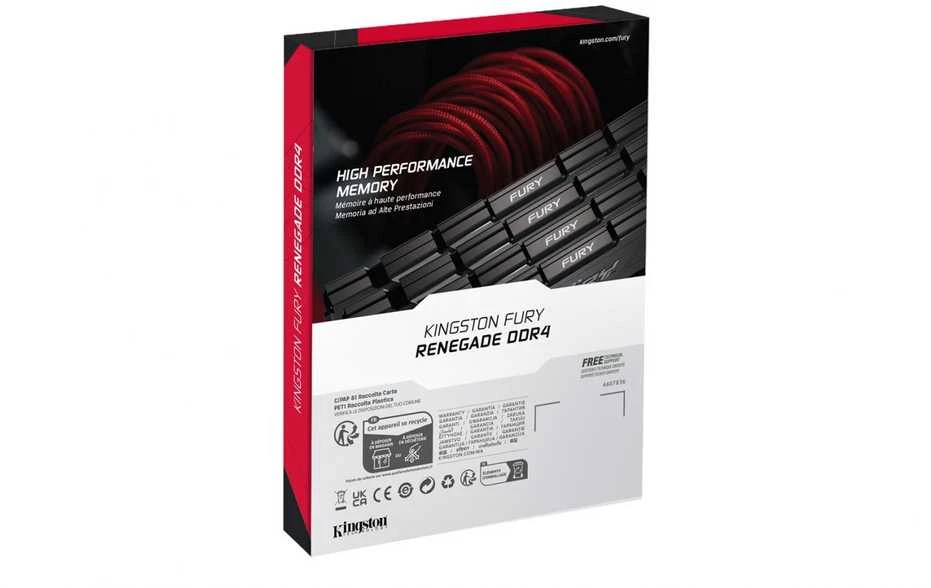 „Kingston KF442C19RB2K2/16“ 16 GB 4266 MT/s DDR4 CL19 DIMM (2 vnt. rinkinys) FURY Renegade Juodas | „Kingston“