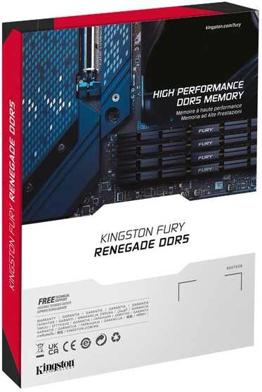 RAM Kingston KF572C38RS-24 24GB 7200MT/s DDR5 CL38 DIMM FURY Renegade Sidabrinis XMP | Kingston