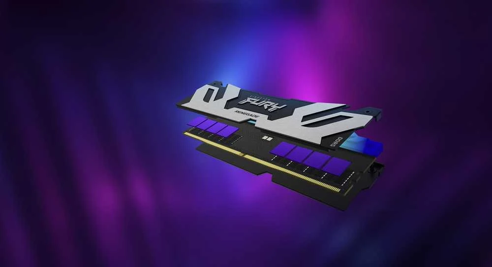 RAM Kingston KF560C32RSAK2-96 96GB 6000MT/s DDR5 CL32 DIMM (2 komplektas) FURY Renegade RGB XMP | Kingstonas