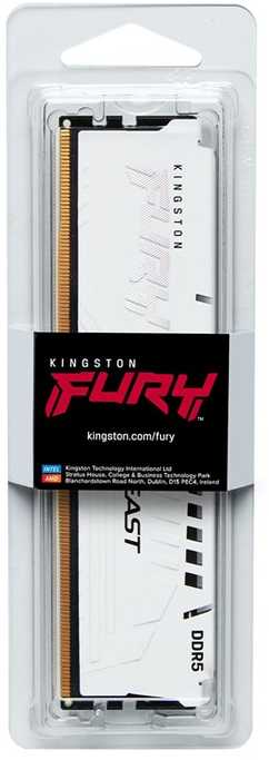 RAM Kingston KF556C40BW-16 16GB 5600MT/s DDR5 CL40 DIMM FURY Beast Baltas XMP | Kingstonas