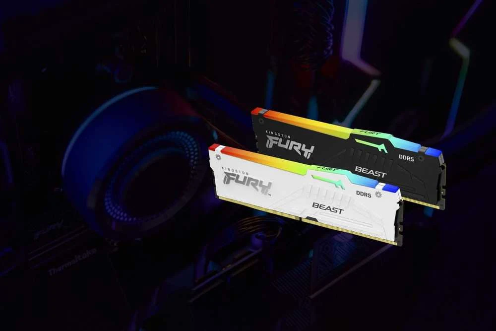 RAM Kingstonas | Fury Beast RGB | 32 komplektas (16GBx2) GB | DDR5 | 4800 MHz | PC/serveris | Registracijos Nr. | ECC Nr