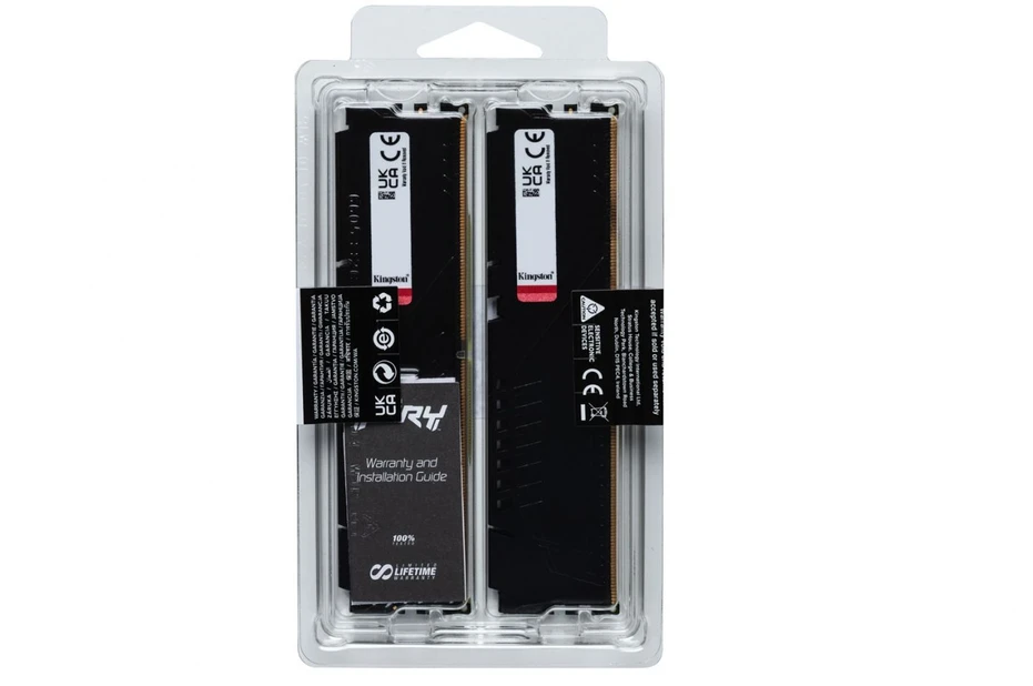 RAM Kingston Technology FURY Beast 64GB 6000MT/s DDR5 CL36 DIMM (2 vnt. rinkinys) Juodas