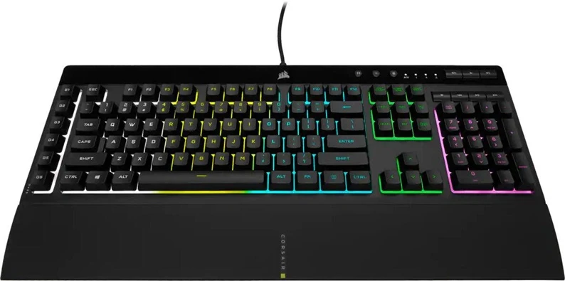 Klaviatūra Corsair K55 RGB PRO EN. juodas