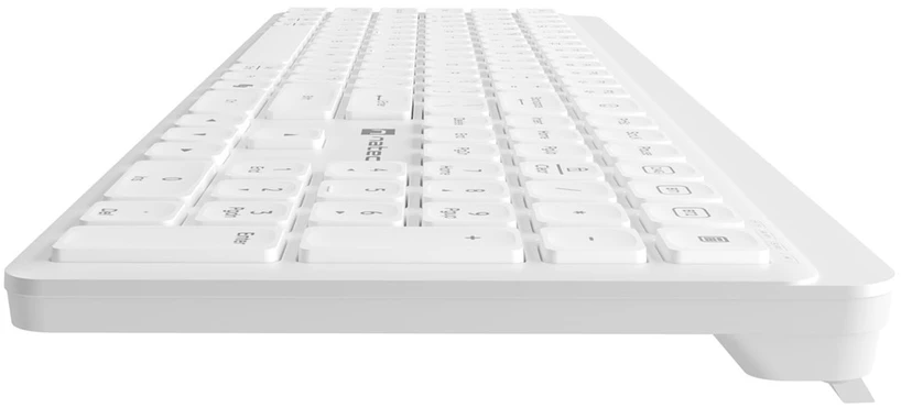 Natec Tang US Belaidė klaviatūra BT + 2.4 GHz quiet Slim baltas