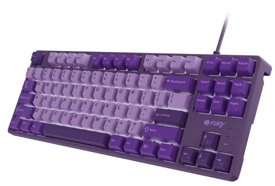 Klaviatūra žaidimams FURY KANABO K2 US Baltas BACKLIGHT MECHANICAL PURPLE