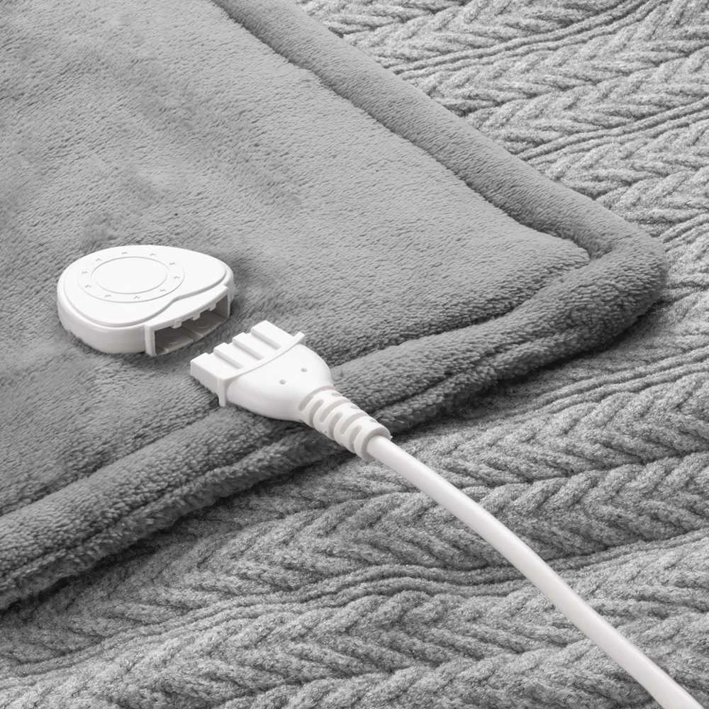 Medisana | Knitted Heating blanket | HB 680 | Number of heating levels 3 | Washable | Elektrinė šildyklė | Pilkas