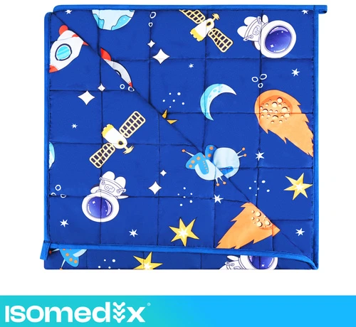 Kołdra obciążeniowa mėlyna 100x150 3kg Isomedix