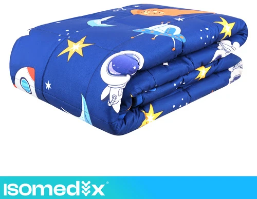 Kołdra obciążeniowa mėlyna 100x150 3kg Isomedix