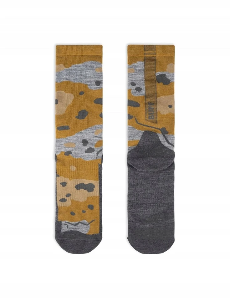 BUFF Merino Lightweight Crew Sock LWC2 Umber Socks, Geltona L