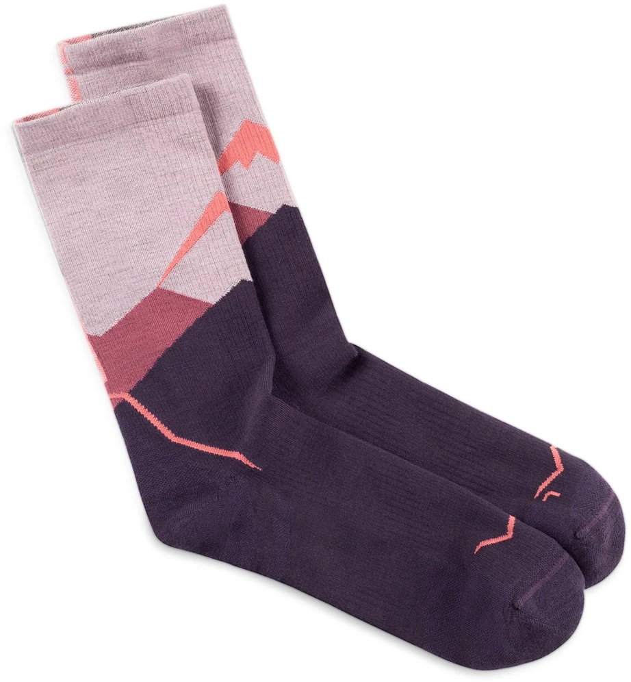 BUFF Merino Lightweight Crew Sock LWC1 Socks, Rožinė L