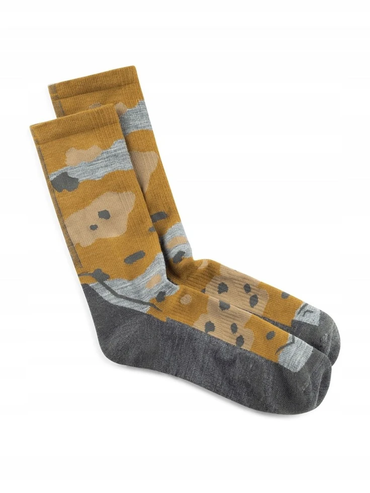 BUFF Merino Lightweight Crew Sock LWC2 Umber Socks, Geltona L