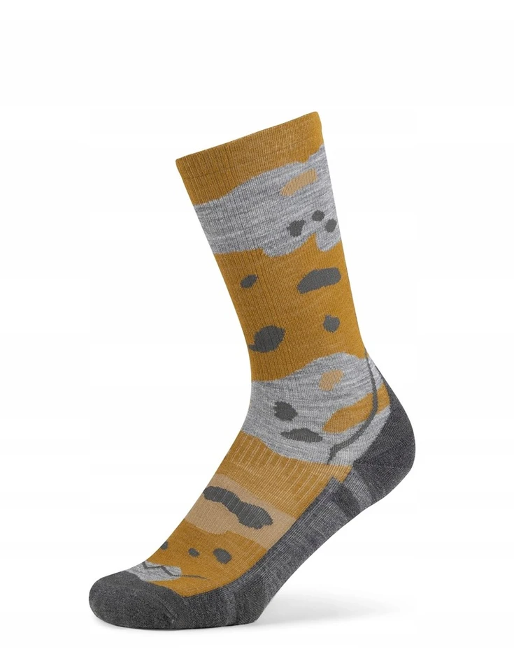 BUFF Merino Lightweight Crew Sock LWC2 Umber Socks, Geltona L