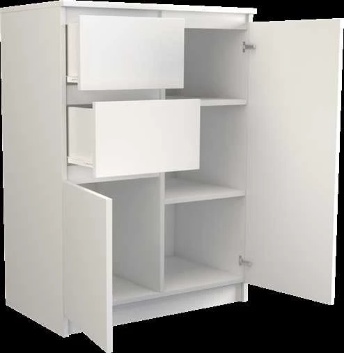 Top E Shop Komoda - Topeshop 2D2S Balta 6L