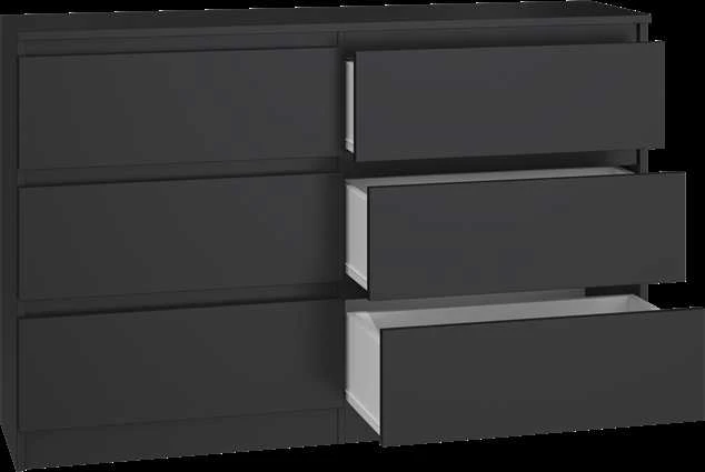 Top E Shop Baldų Komoda - Topeshop M6 120 Juoda