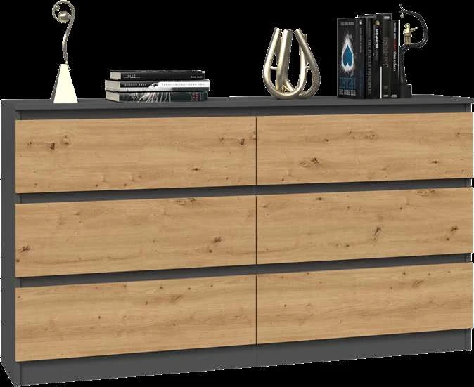 Top E Shop Komoda - Topeshop M6 140, Balta