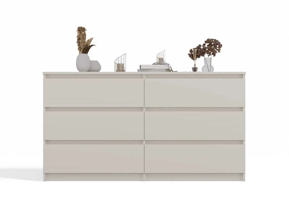 Parduotuvė „Top E Shop“ MALWA komoda su stalčiais M6/140 CASMERE COLOUR