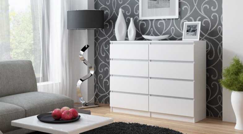 Top E Shop komoda - Topeshop M8 120 Balta