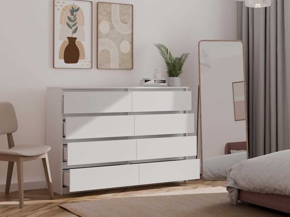 Top E Shop Baldų Komplektas - Topeshop M8 140 Biel, Balta
