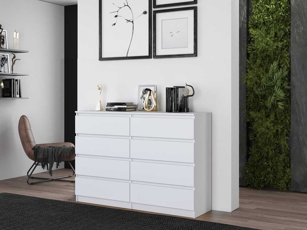 Top E Shop Baldų Komplektas - Topeshop M8 140 Biel, Balta