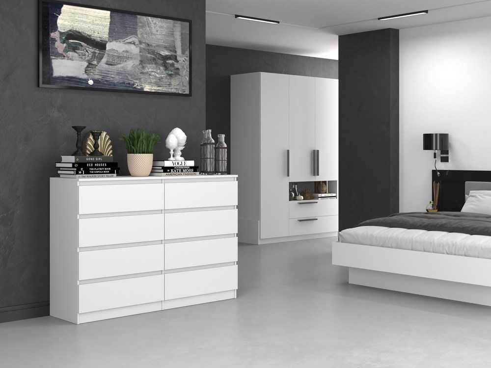 Top E Shop Baldų Komplektas - Topeshop M8 140 Biel, Balta
