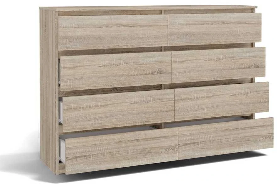 Top E Shop Komoda - Topeshop M8 140 Sonoma, Balta