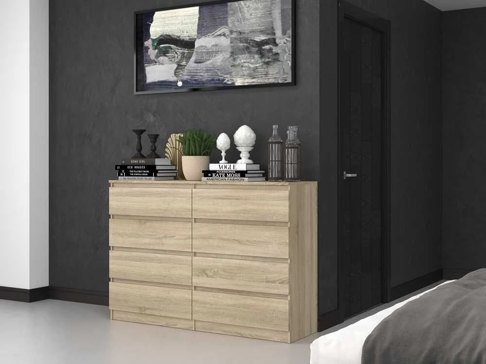 Top E Shop Komoda - Topeshop M8 140 Sonoma, Balta